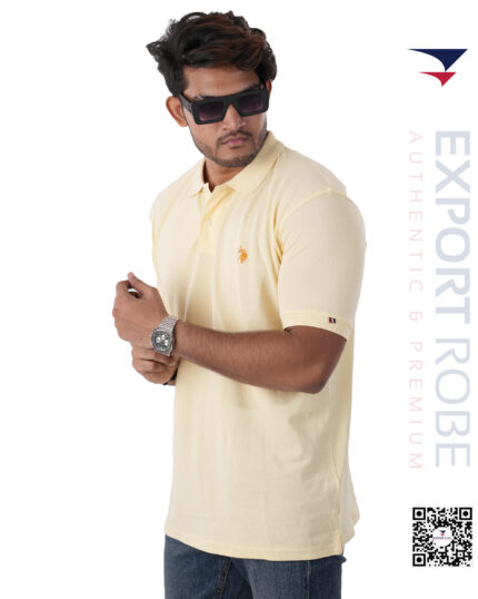 U.S.P.A Basic Polo Shirt " Beige Colour"
