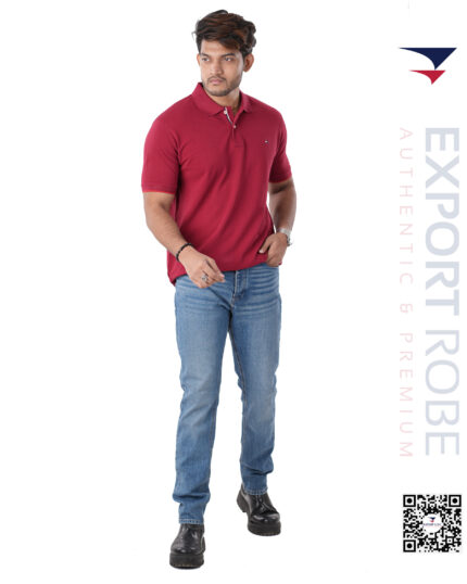 T/H Premium Basic Polo Shirt "Burgundy Colour"