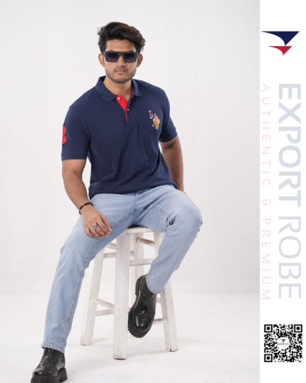 U.S.P.A Signature Polo Shirt " Dark Navy Colour"